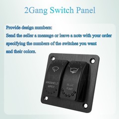DIY Your Control Panel! 2-8Gang Custom Laser Etched Rocker Switches for Car RV