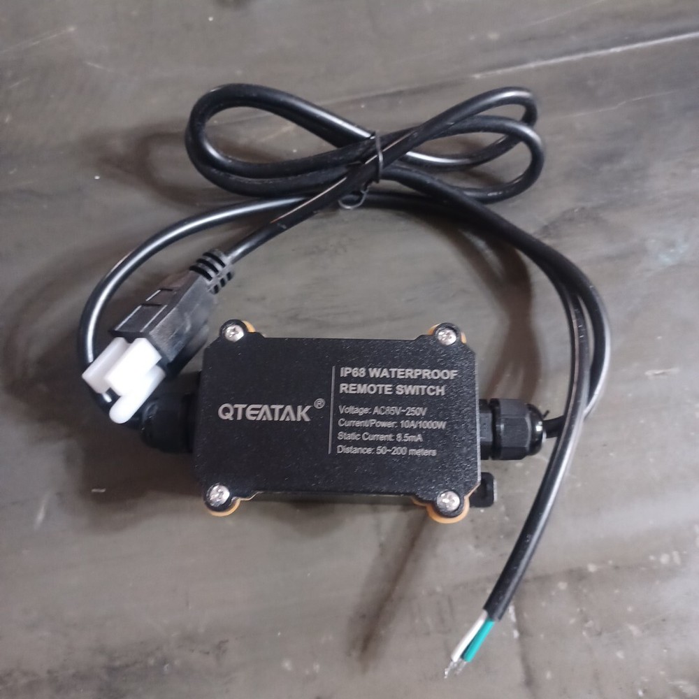 Qteatak IP68 Waterproof Remote Switch Ac85V~250V – 10A/1000W 8.5mA