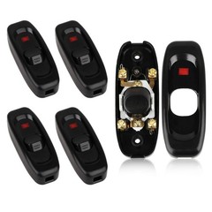 5 Pcs Inline Switch, Cord Appliance Black Switch, Button ON OFF for Lamp, 10A…