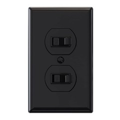 ELEGRP Double Toggle Light Switch, Two Single Pole Electrical Dual Light Swit…