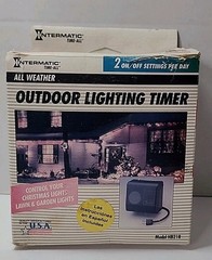 Intermatic All Weather Outdoor Lighting Timer W/ 2 On/Off Settings Model HB21R