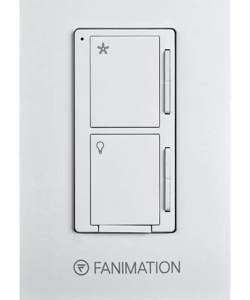 Fanimation Ceiling Fan Wall Control Fan 3 Speeds and Dimming Light wc4wh NEW