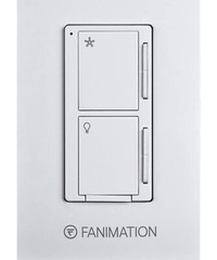 Fanimation Ceiling Fan Wall Control Fan 3 Speeds and Dimming Light wc4wh NEW