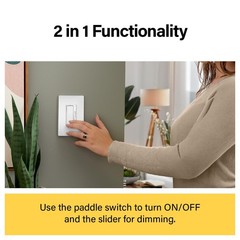 Legrand Radiant CFL/LED Dimmer Light Switch Single-Pole/3-Way with Locator Light