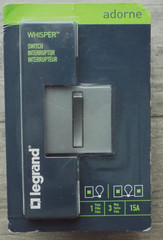 Legrand Adorne Whisper Collection 15A 3-Way Switch Magnesium ASWR1532M4