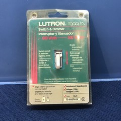NEW Lutron Toggler Switch and Dimmer IVORY TG-600PH-IV SINGLE POLE 600 WATTS