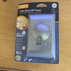 Brand New GE 15 Amp Single-Pole 60-Minute Wall Switch Auto Shut-Off Timer 15084