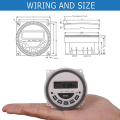 Timer Digital Switch Programmable 7-Day – Pool Gate Sprinkler Light Control Hea