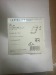 Lutron Pico Wireless Controller, see photo, Model PJ2-4B-GWH-EL2 ( ENGRAVED )