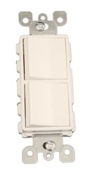 15 Amp, 120/277 Volt, Decora Single-Pole / 3-Way AC Combination Switch, Comme…