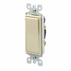 Leviton 5601-2E 15 Amp, 120/277 Volt, Decora Rocker Single-Pole AC Quiet…