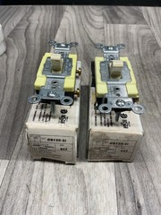 Leviton CS120-2I Ivory COMMERCIAL ON/OFF Light Switch 20A *Lot of 2* #4007F144SI
