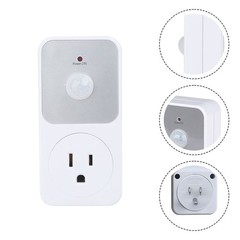 Energy Efficient PIR Sensor Power Socket Switch for Garages and Hallways