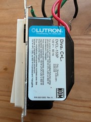 USED Lutron Diva C•L DVCL-153P Dimmer White