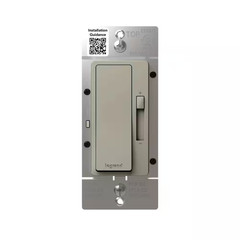 Radiant 150W Rocker Dimmer for Led/Cfl/Halogen/Incandescent Bulbs, 3-Way/1-Pole,