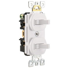 Wengart Double Toggle Light Switch,15 Amp AC120 Volt,Residential Grade Electr…
