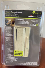 Set of 2 Cooper Smart Master Dimmer with Pre-set 600W/VA -AIM06-A-K Almond