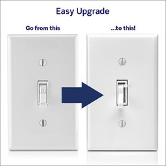 Toggle Slide Dimmer Switch for Dimmable LED, Halogen and Incandescent Bulbs, TSL