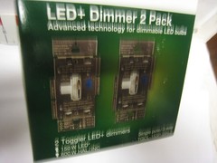 New Lutron TGCL-153P-WH-2 LED+ Dimmer 2 Pack Toggler Single Pol 3 Way SEALED BOX