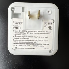 Intermatic Time-All Security Timer Model TN111 Light Power Saver
