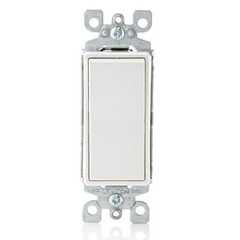 10 Each Leviton White 15 Amp Single Pole Rocker Light Switch M32-5601-2