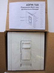 Watt Stopper ADFM-16A-White Architectural Fluorescent Dimmer 120VAC-16A