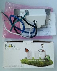 Evolve LSM-15W Z-Wave 4.54.01 Wall Mount Switch (White. No Cover Plate)