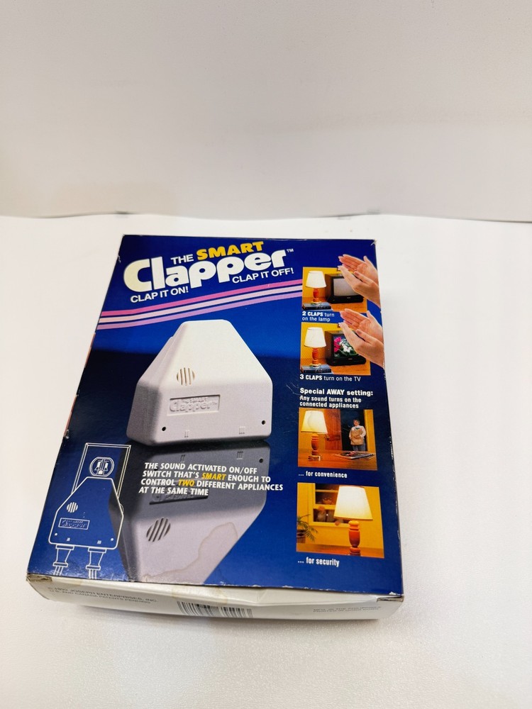 Vintage 1992 The Smart Clapper Sound Activated Appliance Switch 2 Outlets Boxed