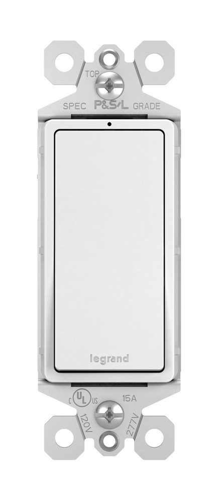 Legrand radiant TM870WSLCC10 15 Amp Rocker Wall Switch with Locator Light Sin…