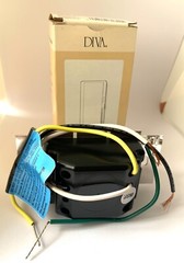 Lutron DVELV-300P-WH Diva 300W Single Pole Preset Light Dimmer
