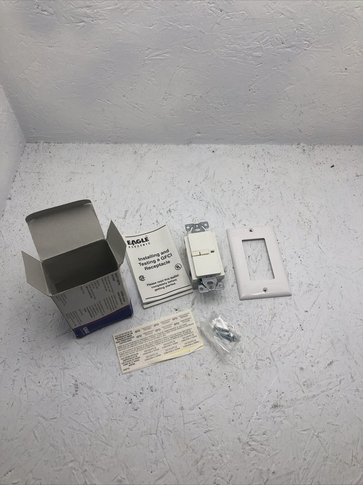 Eagle Electric Ground Fault Circuit Interrupter Blank Face 20A 125V DGF20W