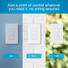 Pico Smart Remote (3-Button, Dimming) for Caseta Smart Dimmer Switch, White (PJ2