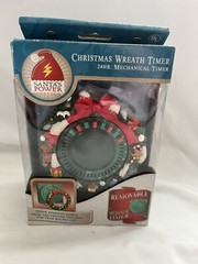 Vintage Santa’s Power Christmas Wreath Timer 24 Hour Mechanical Timer NIB