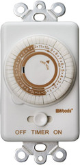 59745 59745WD 24-Hour Mechanical Converts A Wall Light Switch to Timer (White)