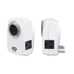 2-Pack 24-Hour Indoor Light Countdown Timer, One Grounded Outlet – Ideal for