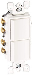 15 Amp, 120/277 Volt, Decora Brand Style 3-Way / 3-Way AC Combination Switch,…