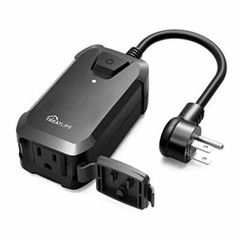 Smart Dimmer Plug Outdoor Smart Plug Works with Alexa & Google Home, APP Control