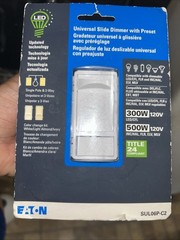 Eaton Universal Slide Dimmer Single Pole 3 Way SUL06P-C2 300W 120V NEW