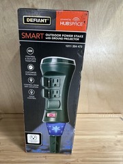 Defiant LH-7-6-4FT Smart Outdoor Power Stake Timer w/ Lights Projector Powered