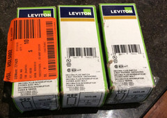 Pack of 3 Leviton Decora Plus Red Switch 3 Way Rocker 5623-2R