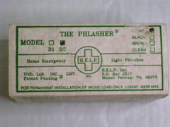 Phlasher B2 Light Switch Emergency information Signal Device Ivory NEW IN BOX