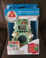 Santa’s Power Christmas Tree Digital Light Timer 7 Day With Battery Back-up, NOS