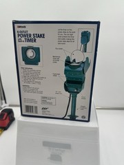 Smart Electrician Power Stake Timer w/ Circuit Breaker | Outdoor Plug-In 125V