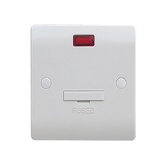 Sline White 13th Connection Unit with Neon Indicator Fuse IN Durable