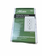 Hunter Ceiling Fan Remote Wall Control: Dimming Feature White Model #99815 NEW