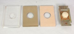 Vintage Honeywell Tap-Lite Push Button Wall Light Switch Single Pole with Plate