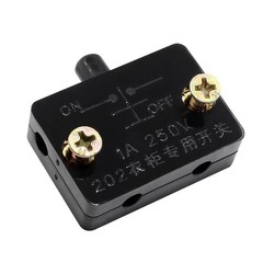 Litoexpe 8 Pcs Cabinet Light Switch, Pantry Door Lamp, Normally Closed Black