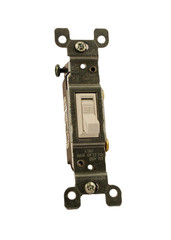 1451-2W White 15 Amps Single Pole Toggle AC Quiet Switch 1 Pk-Total 10
