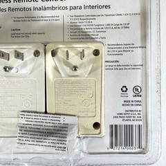 Home Accents 3 pk Indoor Wireless Remote Control 50′ Range | New Sealed Package