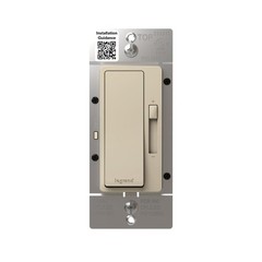 Radiant 150Watt Dimmer Light Switch SinglePole/3Way LED RHL153PLA Almond